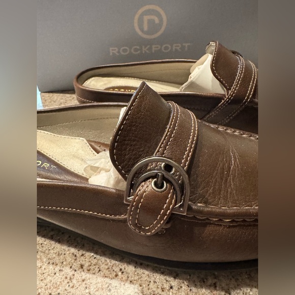 New Women’s Rockport Leather Mules Shoes Loafers Size 6.5 NIB - Picture 6 of 8